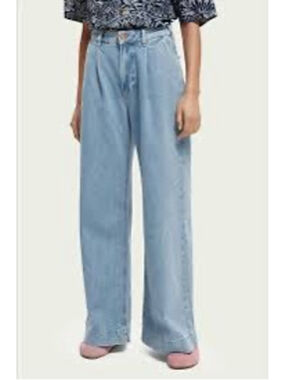 Scotch & Soda The Shore Wide Leg Pleated Jeans 29/32